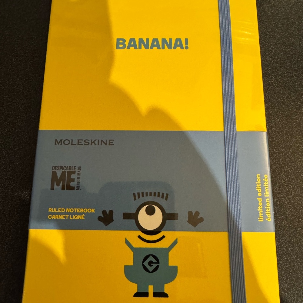 Set of 2 Moleskine Blue & Yellow Minions Hardcover Notebook